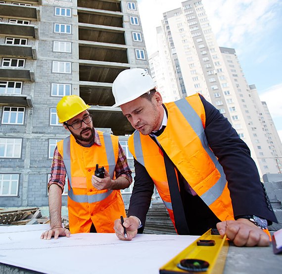 Subdivision survey dividing a land parcel into plots